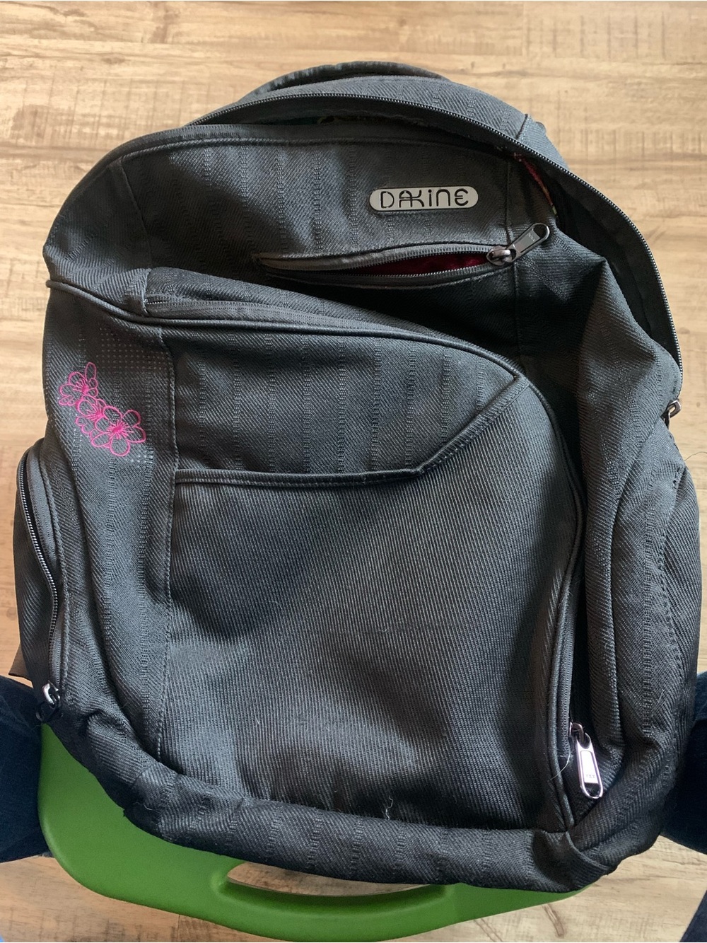 Dakine Black with Pink Accents Backpack